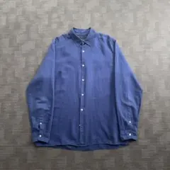 POLO RALPH LAUREN リネン100% 長袖シャツ 麻 ブルー - メルカリ