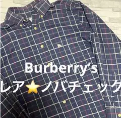 レア⭐️Burberry’s ノバチェック　ヴィンテージ　シャツ