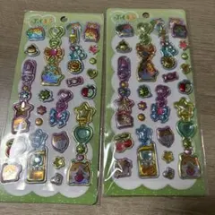 ぷくキラシールセット 2シート　ぷくキラ　ハムちゃんズワールド