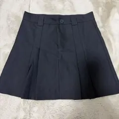 黒のプリーツミニスカート　パンツタイプ