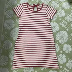 chocolat fine 半袖ストライプワンピース