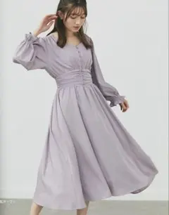 春色♡ウエストシャーリングワンピース