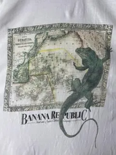 90s USA製　バナナリパブリック　ヴィンテージ サファリ　リザードTシャツ