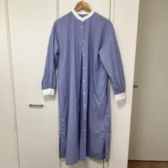 GU ストライプシャツワンピース　レディースL