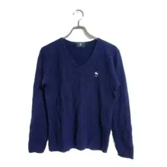 POLO CLUB ニット M ネイビー Vネック カジュアル おでかけ 上品のサムネイル