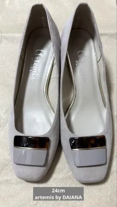 ♡DIANA♡スクエアモチーフ付きパンプス♡artemis byDAIANA♡のサムネイル