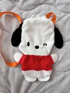 ガチャ　はぴだんぶい　ぬいぐるみポシェット　ポチャッコ