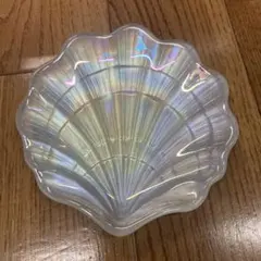 貝殻型ガラス皿とカップセット