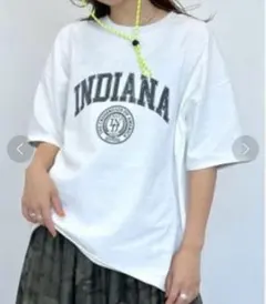 niko and… ニコアンド　リバーシブル ロゴワイドTシャツ　Lのサムネイル
