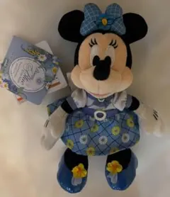 ミニーミッキー ブルーエバーアフター等 ぬいぐるみバッジ ミニー