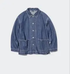 ユニクロ/UNIQLO カバーオール　デニムワークジャケット　ジージャン　110