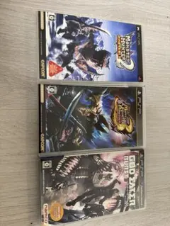 PSP ゲーム 3本セット モンスターハンター2/3 ゴッドイーター