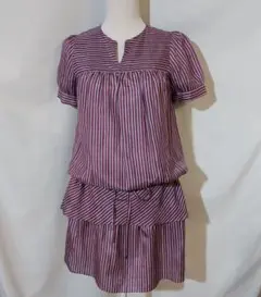 UNTITLED アンタイトル 半袖チュニック シルクワンピース2