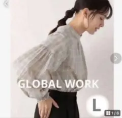 売り切り特価　新品　GLOBAL WORK オテラク　シリーズ　ブラウスのサムネイル
