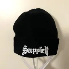 Supplier ビーニー　ロゴ刺繍