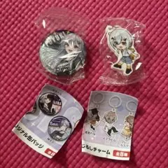 葉加瀬冬雪めじるしチャームと缶バッジセット