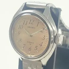 セイコー 腕時計 1104-0200 手巻き 21石 ピンク系文字盤 T50