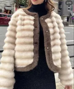 Madder vintage ファー コート ジャケット ベージュ 新品