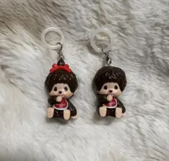モンチッチ　モンチッチちゃん　めじるしアクセサリー　アンブレラマーカー　2点