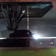 動作品　PS3 CECHA00 クリアブラック電源ケーブル付