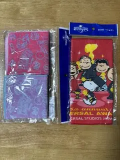 ユニバーサルスタジオジャパン スヌーピー ミニタオルセット