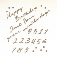 木製風レターバナー　ニューボーン　誕生日　バースデー　月齢　フォト　壁面　飾り