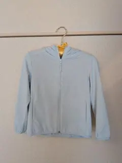 UNIQLO キッズ エアリズムパーカー メッシュパーカー (110) 水色