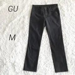 ジーユー【M】ストレッチスキニーデニムパンツ ジーンズ 黒 ブラック レディース