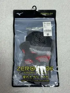 Mizuno ZEROGLIDE ショートソックス ブラック 23-25cm