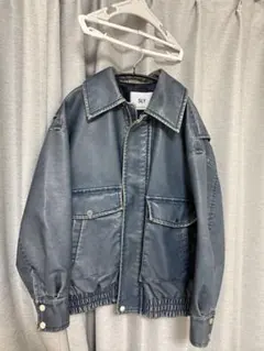 SLY レザーアウター　ブルー
