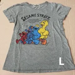 SESAME STREET 半袖Tシャツ グレーＬ