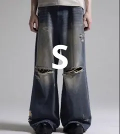 GRANCY】Rifted Slash Buggy Denim Pants - メルカリ