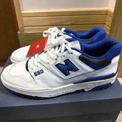 【新品未使用】28.5cm NEW BALANCE BB550 ホワイト／ブルーのサムネイル