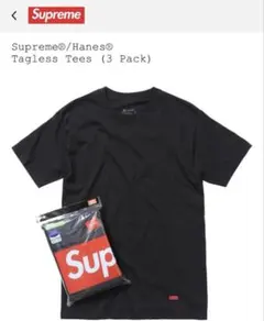 Supreme/Hanes Tagless Tees ブラック　美品