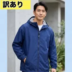 ✨Rawlings フード付き ☘️ウィンドブレーカー ネイビー✨ 【訳あり‼️】のサムネイル