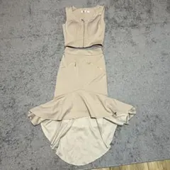 GLAMOROUS by Andy ベージュドレス S