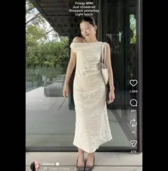 ZARA プリーツジャカードワンピース 新品タグ付き