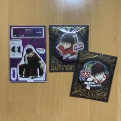 3点 伏黒 恵 バースデイ 20 21 名場面 ジオラマフィギュア 缶バッジ