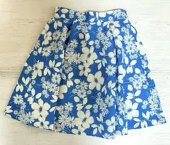 Navyネイビーフレアスカート 花柄Mサイズ