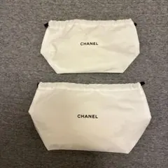 CHANEL 巾着ポーチ 2点セット ホワイトのサムネイル