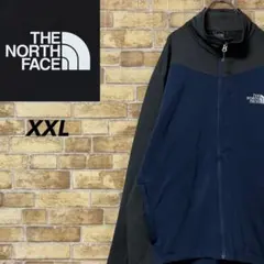 ノースフェイス　 ソフトシェルジャケット　刺繍ロゴ　ビッグシルエット　XXL