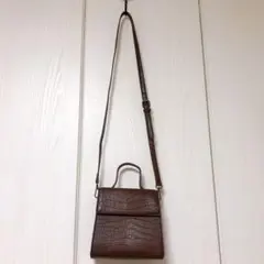 クロコダイル柄ショルダーバッグ