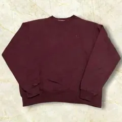 Champion スウェットトレーナー 刺繍ロゴ USメンズ バーガンディ XL
