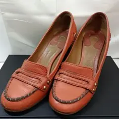 sh4203 Chloe クロエ パンプス ローファー オレンジのサムネイル
