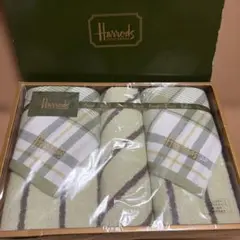 未使用　Harrods タオルセット ウォッシュタオル フェイスタオルのサムネイル