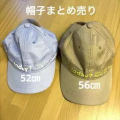 ライトブルー・ベージュ キャップ 2個セット