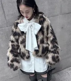ANIMAL SHAGGY KNIT CARDIGANのサムネイル