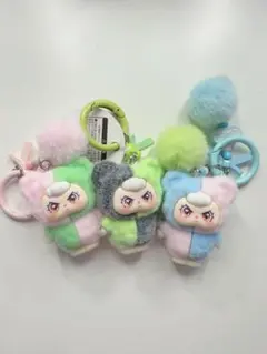 BABYTHREE ぷくっとアングリーフェイス キーホルダー