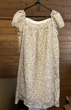 小花柄 ワンピース パフスリーブ ナチュラル 花柄 春夏