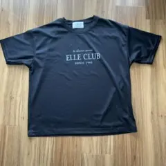 ELLE CLUB ロゴ 半袖Tシャツ ブラック M